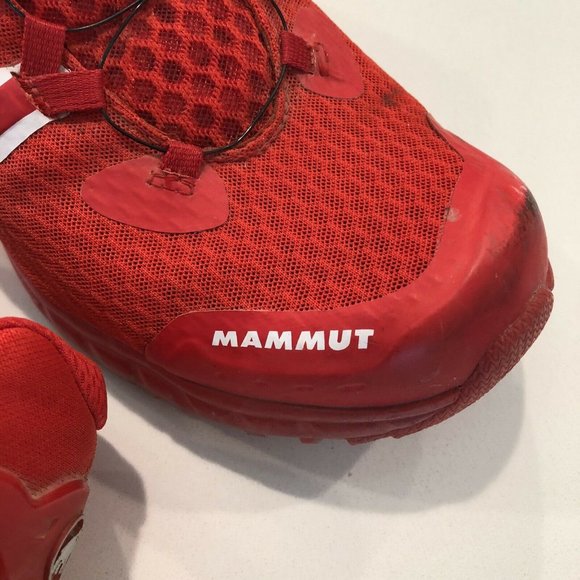 Mammut MTR Boa Low All Terrain Running Shoes Red Men's US 9.5 EUR 42 VGUC $169 - Picture 7 of 10
